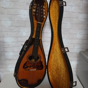 現状品　動作未確認　ケース付き　SUZUKI　violin　No.M-230 1975年製 スズキ　マンドリン　Mandolin 　【ST-120301】