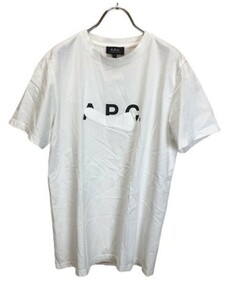 A.P.C. アー・ペー・セー ロゴＴシャツ ホワイト Ｓ 44782552■