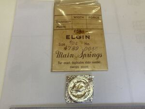 ELGIN エルジン ゼンマイ 1個 新品1 未使用品 デットストック 4/0s 4789 №0045 アメリカンウォッチ