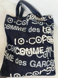 即決 2000年代初頭 10 Corso Como JUNYA WATANABE COMME des GARCONS ジュンヤワタナベ コムデギャルソン ロゴプリント デニムトートバッグ