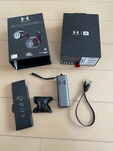 JBL 完全ワイヤレスイヤホン UA SPORT WIRELESS FLASH /IPX7/Bluetooth対応 アンダーアーマー ブラック UAJBLFLASHBLK||