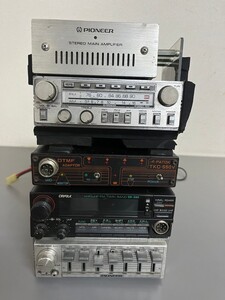 9099★ 車関連 pioneer GM-40/ GEX-61/ PATOK TKC-550V/ CIRFOLK DR-590SX/ pioneer CD-5 ステレオメインアンプ 他 未確認 ジャンク品