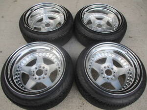 旧車に　ＷＯＲＫ　マイスター　ＣＲ１　鬼リム　未使用品　ＰＣＤ１１４．３　５穴　１０ＪＪ　１１ＪＪ　ＯＦＦ　Ｆ－１８　Ｒ－６