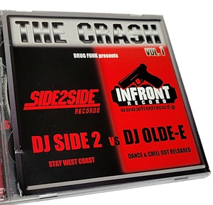 即決 廃盤 DJ SIDE2 VS DJ OLDE-E / THE CRASH VOL.1 2枚組 MIX CD★GO COUZ PUNPEE MURO KIYO MR SHU-G PMX FILLMORE G-HOUSE03 （ク）