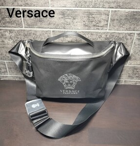 Versace ヴェルサーチ メデューサ ウエストポーチ ボディバッグ ショルダー 斜め掛け 未使用品 新品 メンズ ユニセックス ナイロン レザー