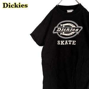 Dickies デッキーズ　Tシャツワンピース　プリント　ひざ丈　前スリット　レディース　Ｍサイズ　【AY1321】