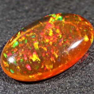 最高品質&遊色抜群!!1.230ct 天然ファイアオパール メキシコ＜裸石 ルース ファイヤーオパール fire opal 宝石 jewelry 天然 natural＞