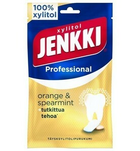 Cloetta Jenkki クロエッタ イェンキ プロ オレンジ＆スペアミント味 キシリトール ガム 16袋×90g フィンランドのお菓子です