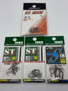 エリアトラウト用フックセット YARIE (ヤリエ) ST Hook，MK Hook，DaySprout (ディスプラウト) H2 Hook