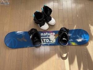 NATURE　スノーボード　NATURE　120cm　ビンディング　バインディング　ブーツ　ARBN　23－24㎝