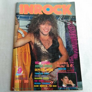 R257 INROCK インロック 1986年9月号 vol.33 チャーリン・セクストン ヴァン・ヘイレン マイケル・シェンカー シール&ポスター付 本 雑誌