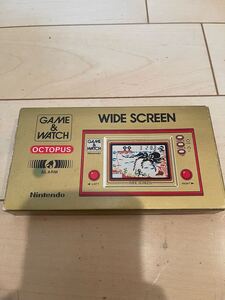 1円から即決　中古　即決　 ゲームウォッチ GAME WATCH ワイドスクリーン 任天堂 Nintendo オクトパス　箱　説明書