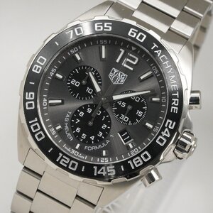 タグホイヤー TAG Heuer 腕時計 フォーミュラ1 CAZ1011.BA0842 クロノグラフ グレー クオーツ メンズ 中古 美品 [質イコー]