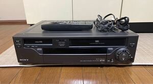 SONY ソニー VHS/Hi8ビデオデッキ WV-H2 リモコン付 動作品