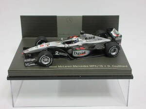 1/43 メルセデス 箱 マクラーレン MP4-15 #2 デヴィッド クルサード 2000 絶版品 送料込