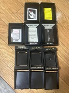 【中古空き箱】Zippoジッポー社正規品中古空き箱プラケース8個セット　Zippo ジッポー