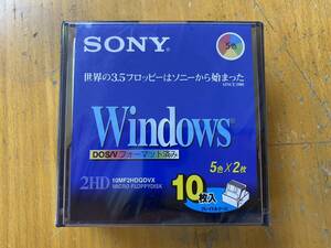 SONY 3.5フロッピーディスク 2HD 5色×2枚 10枚入り Windows