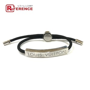 未使用 LOUIS VUITTON ルイヴィトン M00273 LVスペース バングル アクセサリー ブレスレット ノワール ブラック ユニセックス【中古】