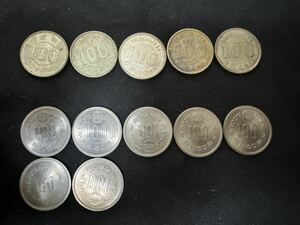 昭和39年東京オリンピック 100円銀貨×5枚、沖縄EXPO75 100円銀貨×7枚