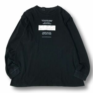 《良品◎》N.HOOLYWOOD ミスターハリウッド★日本製*フロントデザイン*長袖Tシャツ*カットソー*ブラック*サイズ38(MA6822)◆S60