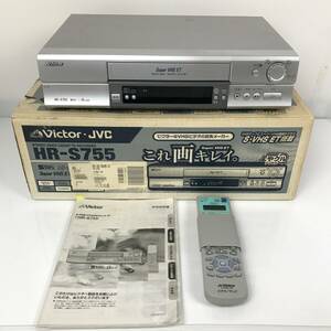 VICTOR ビクター SVHS ビデオデッキ HR-S755 動作品 元箱 説明書