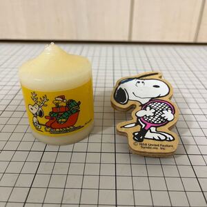 スヌーピー　SNOOPY 昭和レトロ　クリスマスキャンドル　ロウソク　クリップ