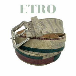 ETRO エトロ メンズベルト レザー