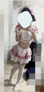 マリームーン　メイド服　コスプレ衣装　ハロウィン　malymoon パステルカラーハーネスメイド　ピンク　コスプレ