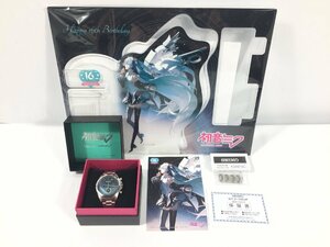 初音ミク　SEIKO　セイコー　腕時計　Happy 16th Birthday　限定品　クォーツ　アクリルスタンド付き　現状品　HT7.002　/08