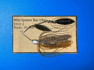 Evo.2-112 GoWestミニスピナーベイト1/8oz（Double Willow Leaf Blade）【リアブレード DECOY Gold#３】