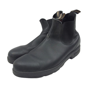 ブランドストーン Blundstone 381 レザー サイドゴア ブーツ ブラック系 12【中古】