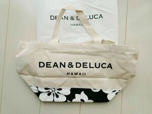 新品 正規品　本物　DEAN&DELUCA ハワイ限定 トートバッグ ディーン&デルーカ ハイビスカス ディーンアンドデルーカ 花柄 キャンバス