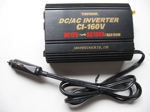 サンヨーテクニカ TOPGEAR DC/AC インバーター CI-160V 動作確認品