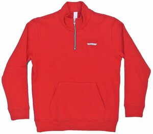 クロムハーツ　Chrome Hearts SAILIN　スウェットシャツ　トレーナー SAILIN ON 1/2 ZIP SWEAT SHIRT RED　新品　トレーナー