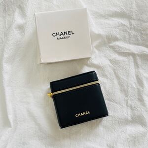 未使用 口紅購入時のノベルティー　非売品 CHANELシャネル 正規ノベルティ コスメ ケース リップケース ポーチ レザー革ケースのみ