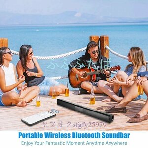 P955☆新品2021新ワイヤレスbluetoothサウンドバーステレオスピーカーホームシアターテレビサウンドバーサブウーファー音楽プレーヤー