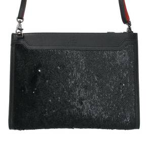 クリスチャンルブタン Christian Louboutin SKYPOUCH/スカイポーチ スパンコールショルダーバッグ 中古 BS99