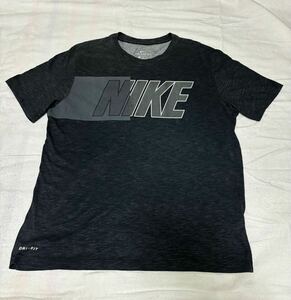 ナイキ　NIKE 黒グレーTシャツ XLサイズ　DRY-FIT