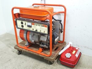 (1円スタート！) デンヨー エンジン駆動発電機 デンヨーパワー2000 型式GP-2000I / アベキン ガソリン携行缶 5L 動作良好 B8199