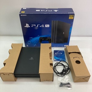 05w06962★1円~ 【PS4Pro】PlayStation4 Pro 本体 CUH-7100B 1TB ジェットブラック ＊動作確認済＊ プレイステーション4 ◎中古品◎