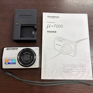 OLYMPUS オリンパス デジタルカメラ u-7000 コンパクト デジカメ 7X OPTICAL ZOOM 6.6-46.2mm 1:3.5-5.3 家電　取扱説明書付き