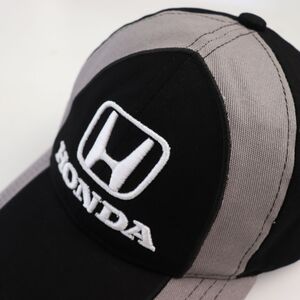 ★ホンダ HONDA 新品 ユニセックス キャップ 帽子 CAP 自動車 F1 黒灰 [BR231215-001] 一 七★QWER