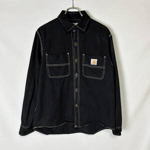 貴重 正規品 Carhartt WIP CHALK SHIRT JAC カーハート チョーク シャツジャケット ワーク ブラック L