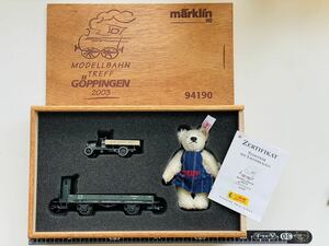 美品 限定品　marklin 94190 Steiff teddybear シュタイフ テディベア メルクリン 外国車両 鉄道模型 HOゲージ