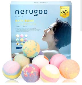 nerugoo バスボム 入浴剤 ギフト バスボール プレゼント エッセンシャルオイル配合 大玉9個入り 