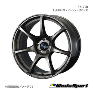 WedsSport/SA-75R ランサーエボリューション10 CZ4A アルミホイール1本【18×9.5J 5-114.3 INSET38 EJ-BRONZE】0074011