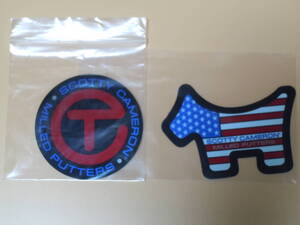 スコッティキャメロン ステッカーCameron Stickers - USA - 2-Pack - Red/Blue 新品