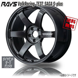 RAYS VolkRacing TE37 SAGA S-plus ダイアモンドDガンメタ MM 19インチ 5H114.3 10.5J+30 4本 73.1 送料無料