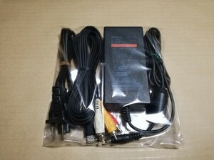 ■送料無料 即決 PS2 薄型 ACアダプター 電源コード AVケーブル 3点セット 動作品 SCPH 70000～対応 プレステ2■