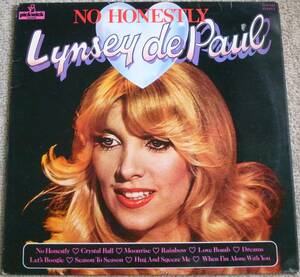 Lynsey De Paul『No Honestly』LP Soft Rock ソフトロック